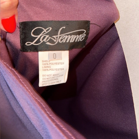 Beaded Purple dress
Yoga pant material 
ONLY WORN ONCE
No flaws - Picture 3 of 3